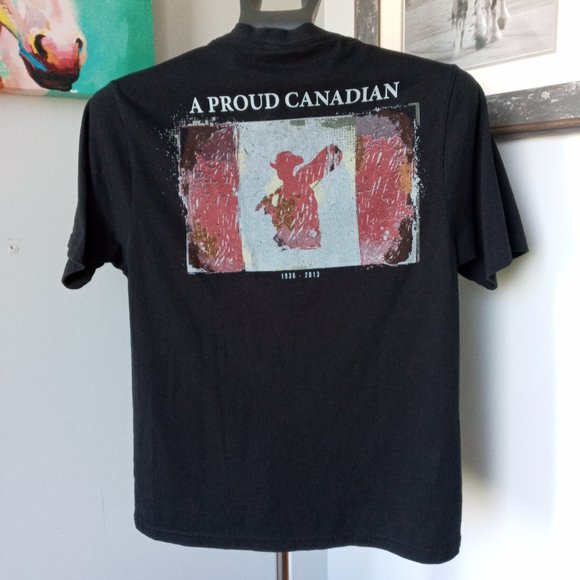 Stompin Tom Proud Canadian black Tee - Picture 2 of 7